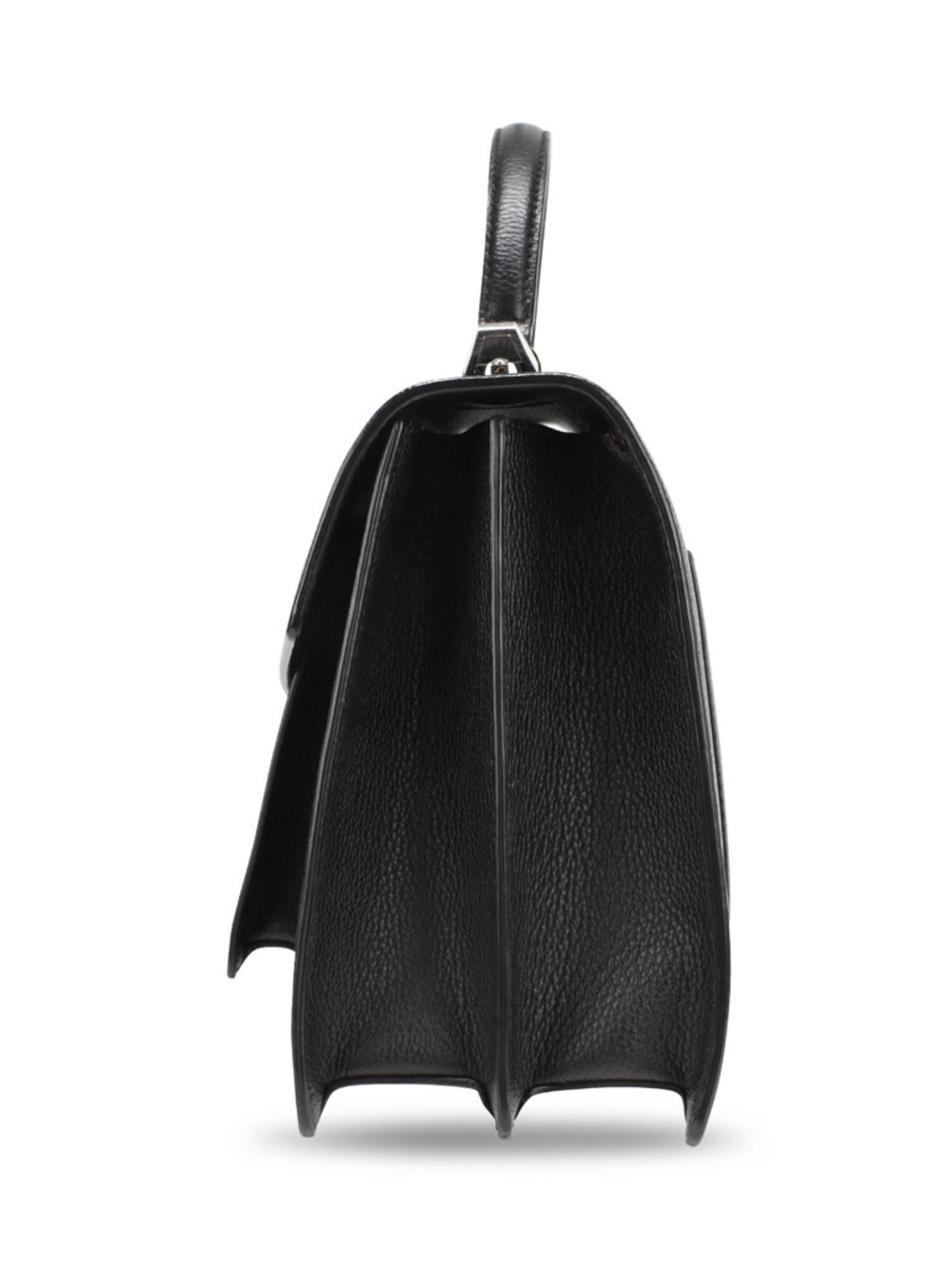 MCM Patricia Pocket Satchel in Black Grained Leather - Picture 7 of 10